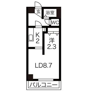 AMS東札幌24【4階】の間取り
