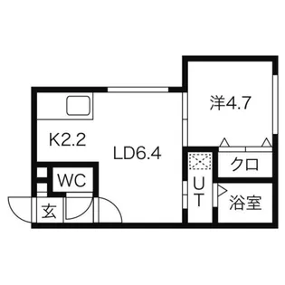Flats LIDO菊水【4階】の間取り