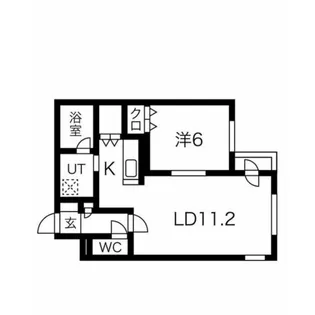 クラリス菊水【302号室】の間取り