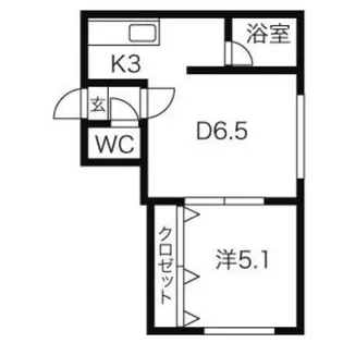 アクア・ガーデン【203号室】の間取り