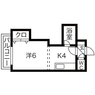 グリーンホームズ【102号室】の間取り