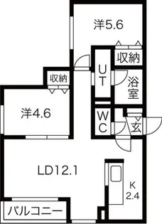 ブランシャール栄通FOREST【3階】の間取り