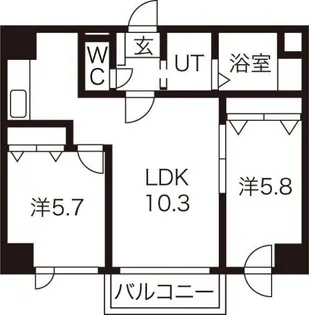 トレス マデラ【6階】の間取り