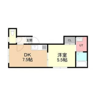 童里夢北野通り【105号室】の間取り