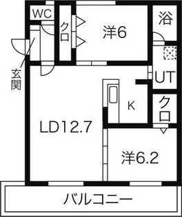 香風館 壱番【102号室】の間取り