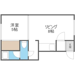 コーポメイ【203号室】の間取り