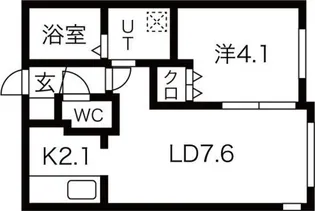 Encore豊平公園(アンコール豊平公園)【3階】の間取り