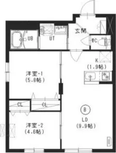 TerraceChihaya(テラスチハヤ) (中の島1-4A棟)【3階】の間取り