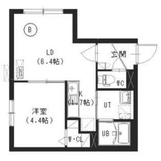 インフィニティ美園【2階】の間取り