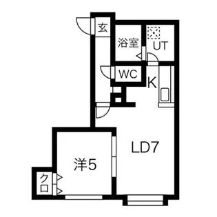 イーストスター東札幌【2階】の間取り