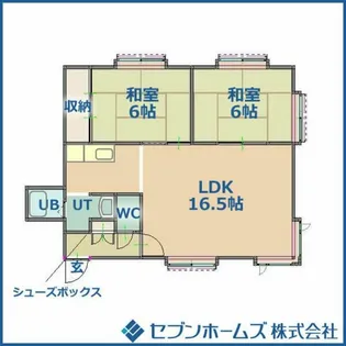 フロスティ菊水E【1階】の間取り