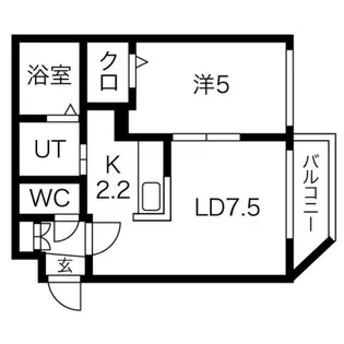 プレミアシティ美園【2階】の間取り