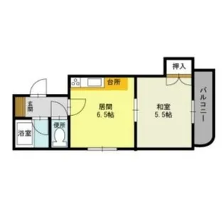 藤井ビル菊水Ⅰ【512号室】の間取り