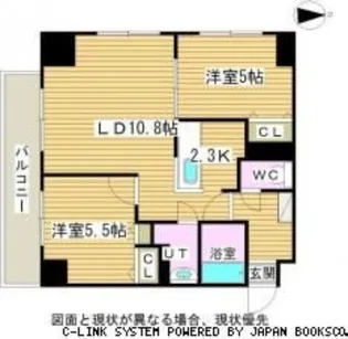 リシェール南郷通【7階】の間取り
