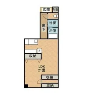 エスパシオ白石【3階】の間取り