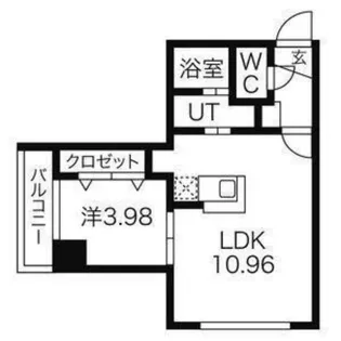 カサヴェルデ平岸【3階】の間取り