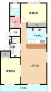ハートヒルズ【303号室】の間取り