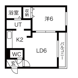 パラッツォ平岸【1階】の間取り