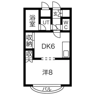 MAJESTIC水車町【403号室】の間取り
