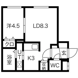 トレフル菊水【2階】の間取り