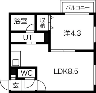 シンフォニア豊平【3階】の間取り