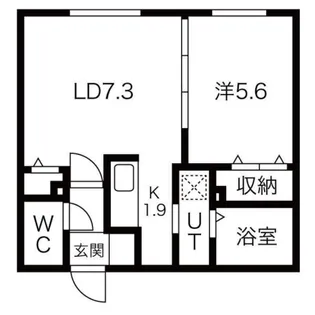 La Luce南郷(ラルーチェ)【4階】の間取り