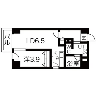 LEE東札幌 A棟【5階】の間取り