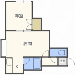 クレスト本通【102号室】の間取り