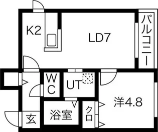 ル・ファール月寒公園【2階】の間取り