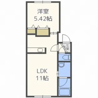 グローリー菊水上町【101号室】の間取り