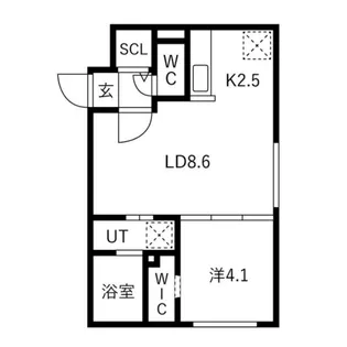 patio菊水【3階】の間取り