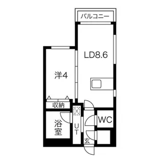 ル・コリドール南郷【2階】の間取り
