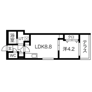 ASTER TOYOHIRA(アステールトヨヒラ)【1階】の間取り