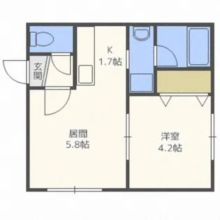 アズーリ中の島壱番館【1階】の間取り