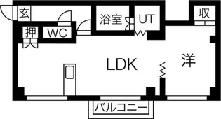 ソシアルコート札幌(旧ソシアルコートサトー)【4階】の間取り