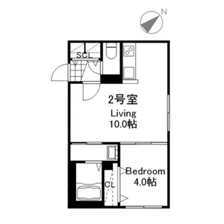 DESTINO RESIDENCIA HIGASHISAPPORO【3階】の間取り