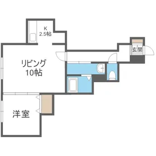 レストヒルズ菊水【3階】の間取り