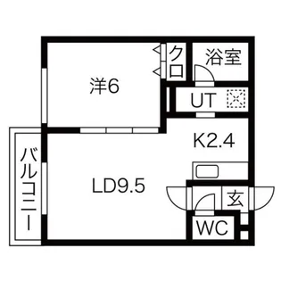 l'endroit (ランドロワ)【1階】の間取り