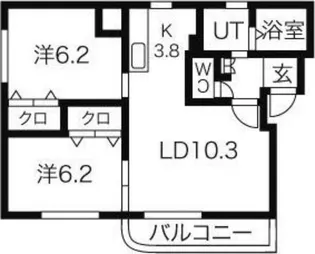 アトレ福住【4階】の間取り