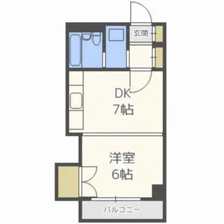 ステーションスクエア菊水【503号室】の間取り