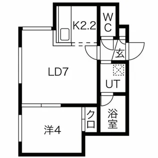 Activat南郷13丁目スクエア(アクティベイト)【4階】の間取り