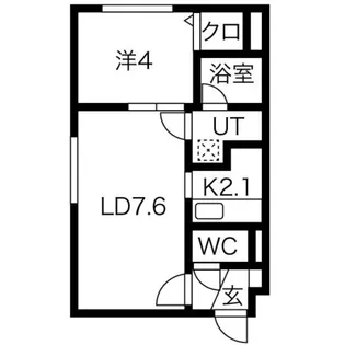 HOPE月寒中央 A【5階】の間取り