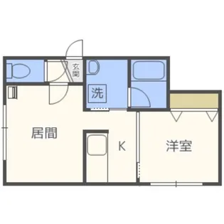 サン・タバサ月寒壱番館【2階】の間取り