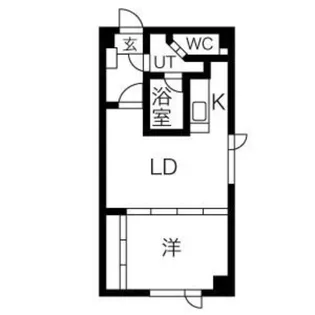 ブルースカイ月寒【501号室】の間取り