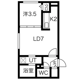 Rin南郷【2階】の間取り