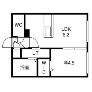 ALIVIS菊水【307号室】の間取り