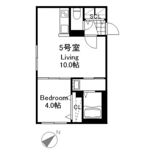 DESTINO RESIDENCIA HIGASHISAPPORO【3階】の間取り