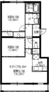 セントポーリアシェリル 【4階】の間取り