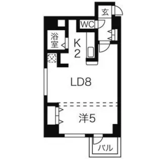パークヒルズ豊平11【4階】の間取り