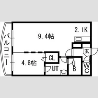 コーラル【6階】の間取り